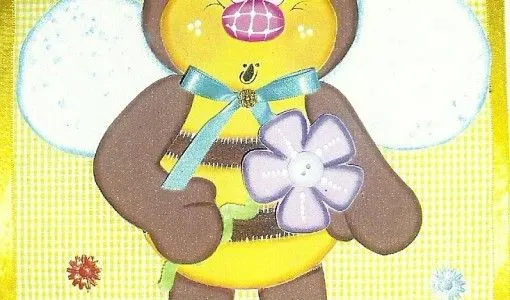 Mariquitas y abejas de goma eva - Imagui