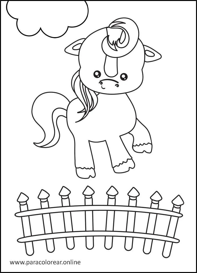 ▷ Dibujos de Animales de la granja para Colorear Imprimir y Pintar 