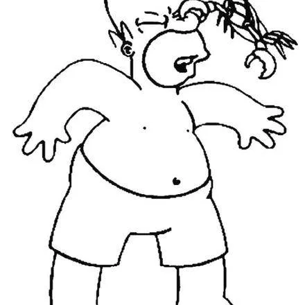 Dibujos ANIMALES MARINOS para colorear, cangrejo para imprimir