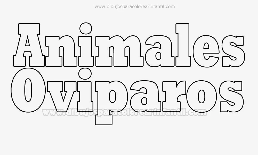 Dibujos de animales oviparos para colorear - Imagui