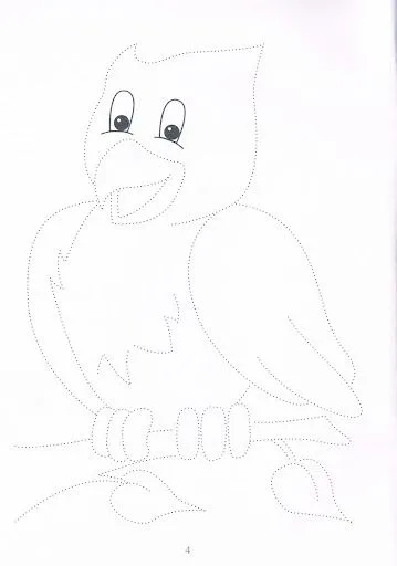 DIBUJOS DE ANIMALES PARA REPASAR PUNTOS Y PINTAR