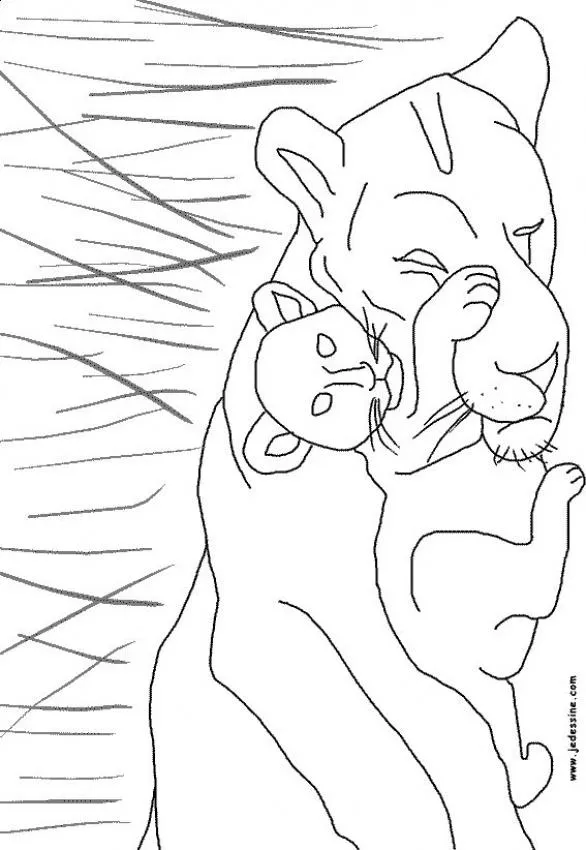 Dibujos ANIMALES DE LA SABANA para colorear, LEON para imprimir Dibujos ANIMALES DE LA SABANA para colorear, LEON para imprimir