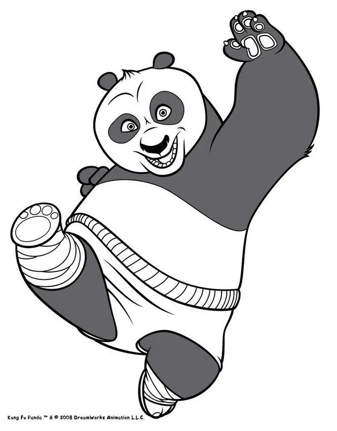Dibujos para colorear KUNG FU PANDA PELICULA - Po el oso panda Dibujos para colorear KUNG FU PANDA PELICULA - Po el oso panda