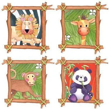 DIBUJOS DE ANIMALES DE LA SELVA, LEÓN, JIRAFA, OSO PANDA Y MONO ... DIBUJOS DE ANIMALES DE LA SELVA, LEÓN, JIRAFA, OSO PANDA Y MONO ...