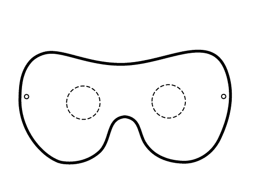 Molde para antifaz para dormir - Imagui