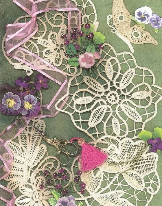 Como hacer Dibujos-Apliques con Cordoncillo Crochet <sub>Encaje ... Como hacer Dibujos-Apliques con Cordoncillo Crochet <sub>Encaje ...