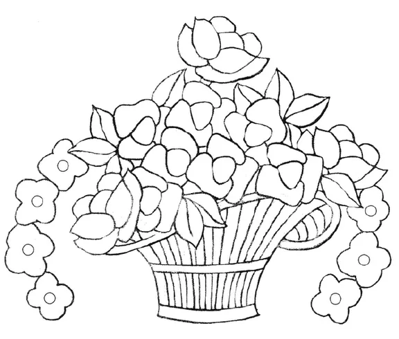 Dibujos de canastas de flores para bordar - Imagui Dibujos de canastas de flores para bordar - Imagui