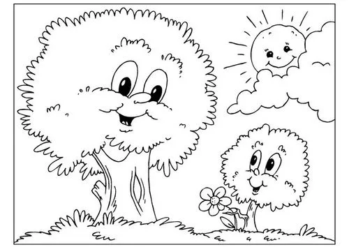 Dibujos del día del árbol - Manualidades Infantiles Dibujos del día del árbol - Manualidades Infantiles