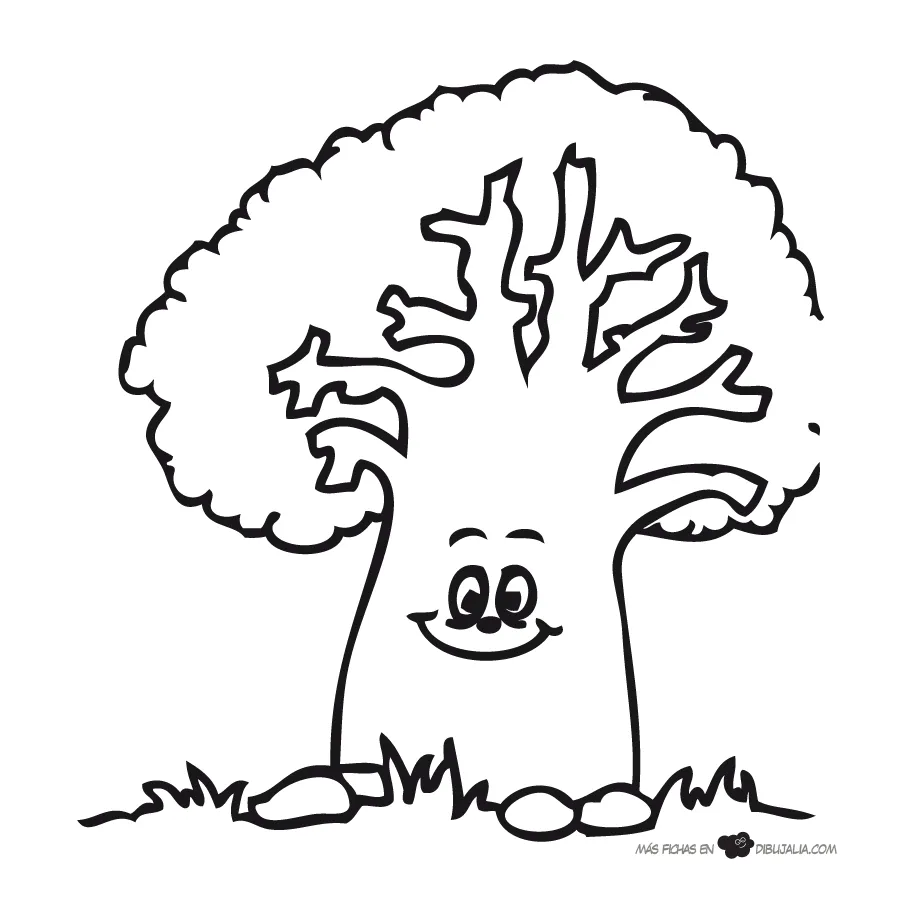 Dibujos de árboles para descargar, imprimir y colorear | Colorear ... Dibujos de árboles para descargar, imprimir y colorear | Colorear ...