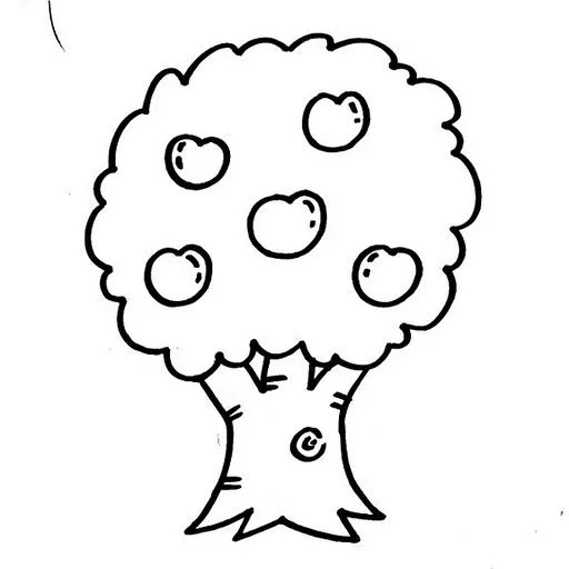 Dibujos de árboles frutales para colorear - Imagui Dibujos de árboles frutales para colorear - Imagui