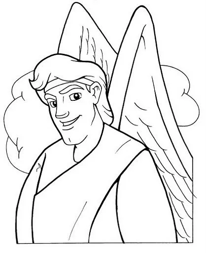 ángel Gabriel para colorear | Dibujos Disney ángel Gabriel para colorear | Dibujos Disney