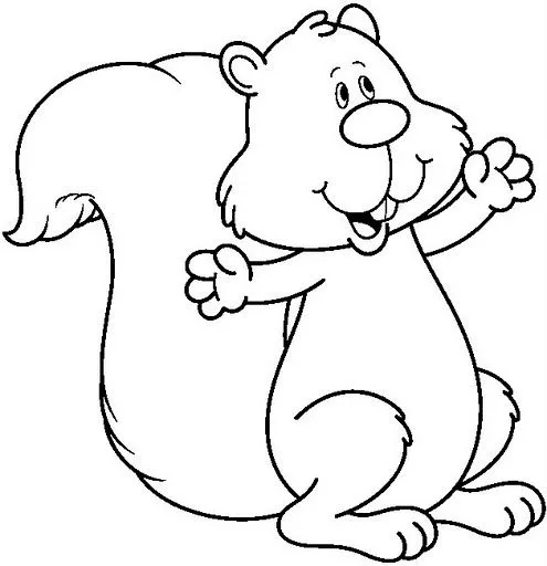 DIBUJOS DE ARDILLAS PARA COLOREAR | Dibujos para colorear