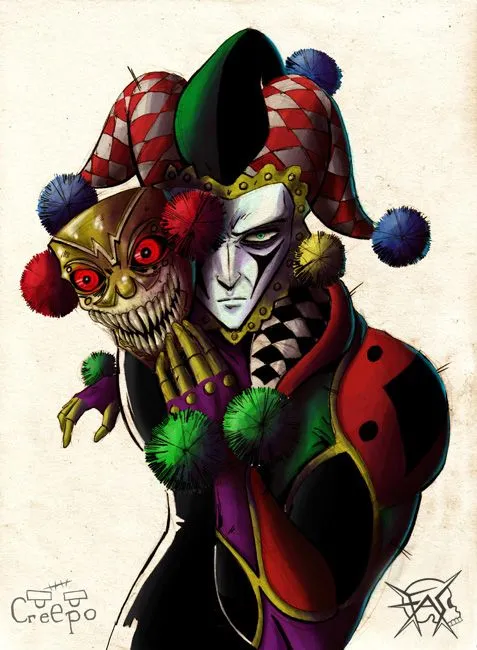 Dibujos de un arlequin - Imagui