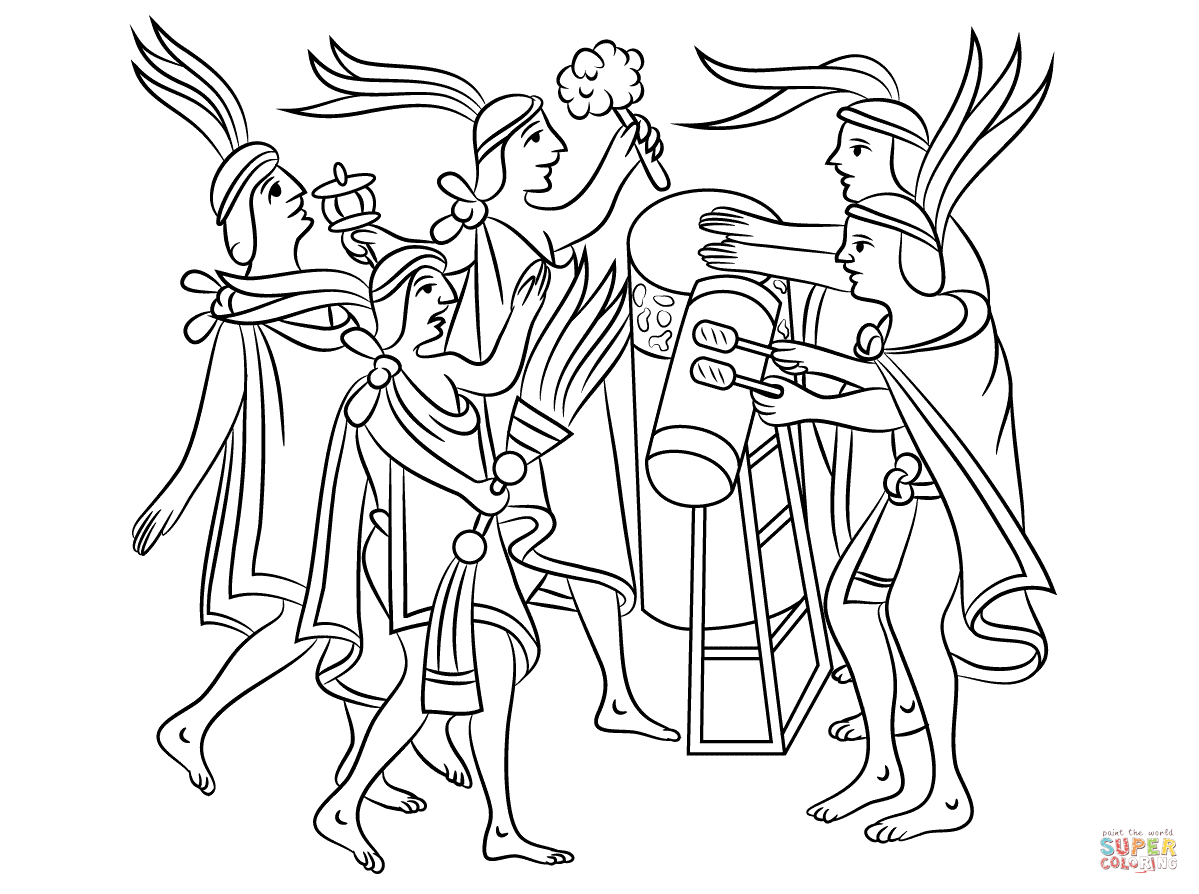 Dibujos de Arte azteca para colorear - Páginas para imprimir y ...