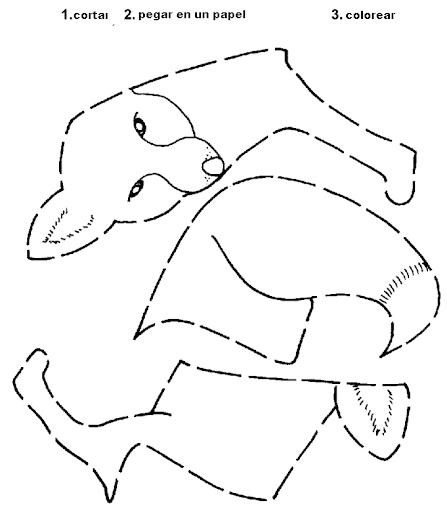 Dibujos articulados para recortar, pegar y colorear | Colorear Dibujos articulados para recortar, pegar y colorear | Colorear
