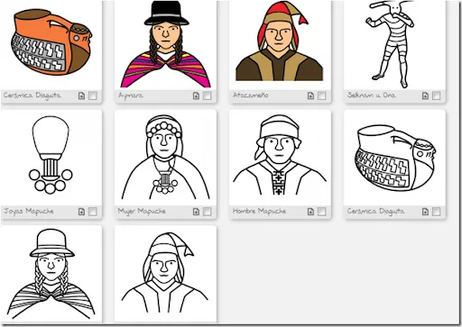 dibujos atacameños Colouring Pages