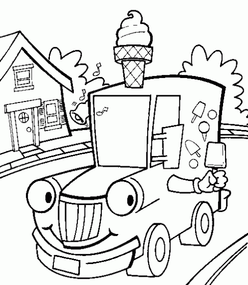 Dibujos para colorear: Dibujos para colorear - Vehiculos - Camión ...