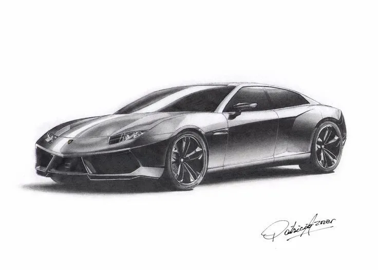 Lamborghini estoque. Hecho con lapiz. | Mis dibujos de Autos ... Lamborghini estoque. Hecho con lapiz. | Mis dibujos de Autos ...