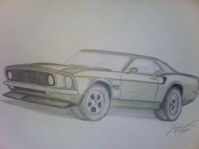 Carros a lapiz mustang - Imagui