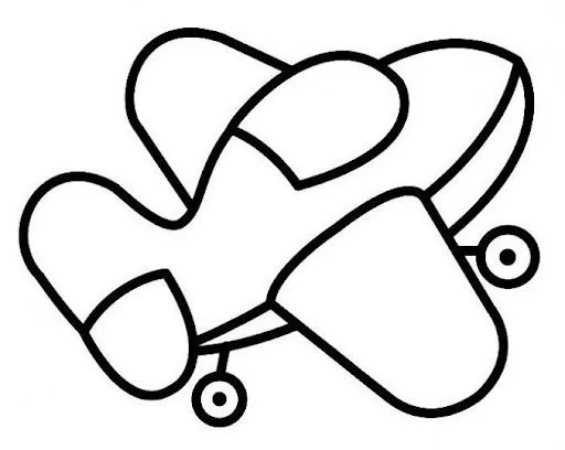 DIBUJOS DE AVIONES PARA COLOREAR