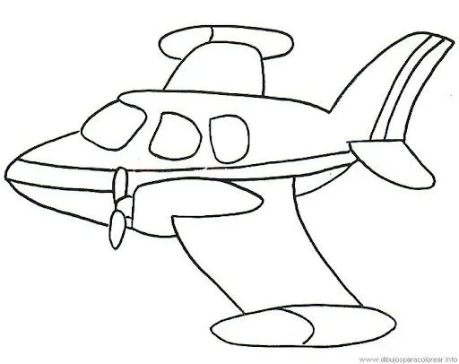 DIBUJOS DE AVIONES Y HELICOPTEROS PARA PINTAR