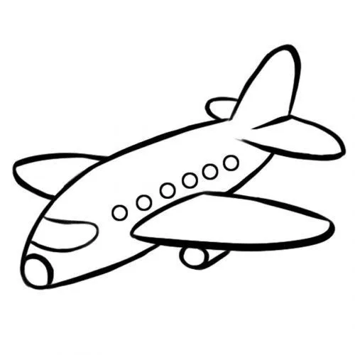 Dibujo para impirmir y pintar de un avión - Dibujos para colorear ... Dibujo para impirmir y pintar de un avión - Dibujos para colorear ...