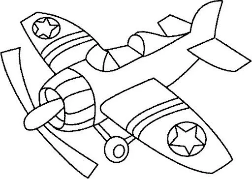 DIBUJOS DE AVIONETAS PARA COLOREAR