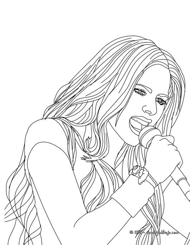 Dibujos de AVRIL LAVIGNE para colorear - Avril Lavigne cantando en ... Dibujos de AVRIL LAVIGNE para colorear - Avril Lavigne cantando en ...