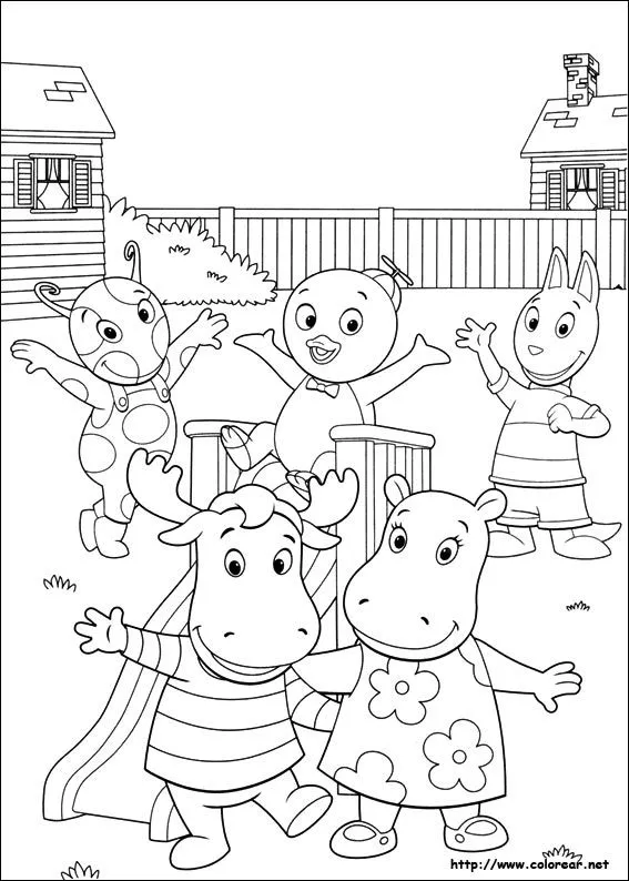 Dibujos de Backyardigans para colorear en Colorear.net Dibujos de Backyardigans para colorear en Colorear.net