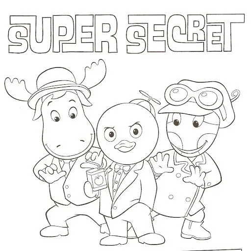 DIBUJOS DE BACKYARDIGANS PARA PINTAR Y COLOREAR