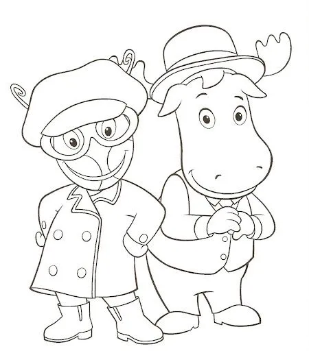 DIBUJOS DE BACKYARDIGANS PARA PINTAR Y COLOREAR