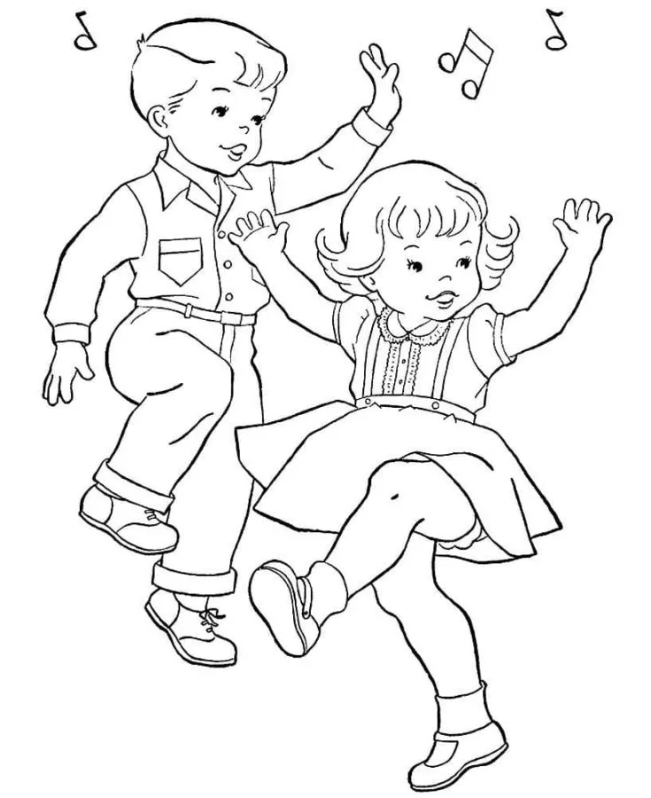 Dibujos de Baile para colorear - 100 imágenes para imprimir gratis Dibujos de Baile para colorear - 100 imágenes para imprimir gratis