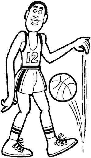 DIBUJOS DE BALONCESTO PARA COLOREAR | Dibujos para colorear
