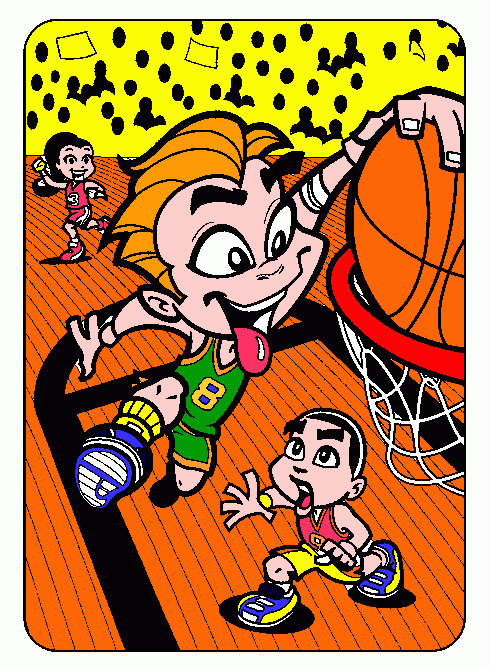 Baloncesto dibujos a color - Imagui
