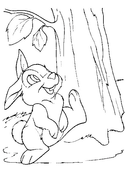 Dibujos de Bambi, Dibujos Disney, Bambi para Colorear pagina 4