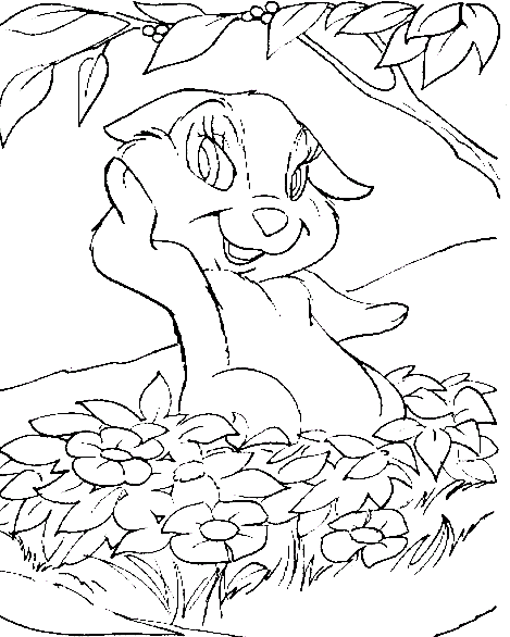 Dibujos de Bambi, Dibujos Disney, Bambi para Colorear pagina 4 Dibujos de Bambi, Dibujos Disney, Bambi para Colorear pagina 4