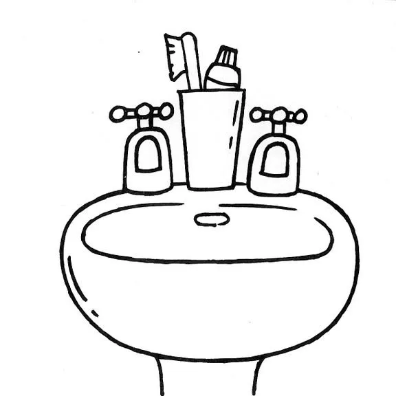 Baño dibujo infantil - Imagui