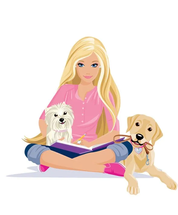 Dibujos de barbie de color - Imagui