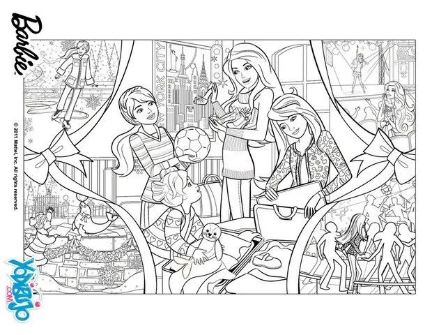 Dibujos de barbie en una navidad perfecta para colorear los ... Dibujos de barbie en una navidad perfecta para colorear los ...