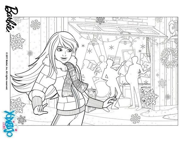 Dibujos de BARBIE en Una Navidad Perfecta para colorear : 16 ... Dibujos de BARBIE en Una Navidad Perfecta para colorear : 16 ...
