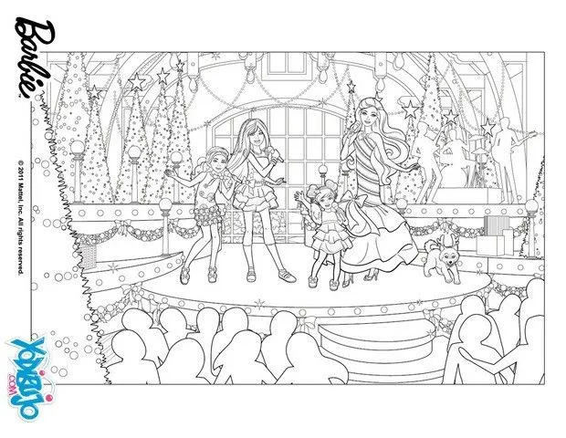 Dibujos de barbie en una navidad perfecta para colorear dibujo del ... Dibujos de barbie en una navidad perfecta para colorear dibujo del ...