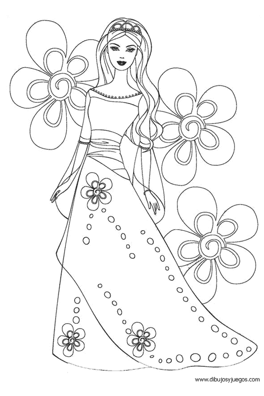 dibujos-barbie-princesa-062 | Dibujos y juegos, para pintar y colorear dibujos-barbie-princesa-062 | Dibujos y juegos, para pintar y colorear