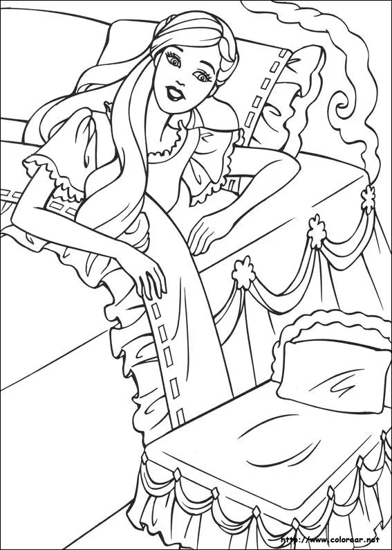 Dibujos para colorear de Barbie en la princesa y la plebeya