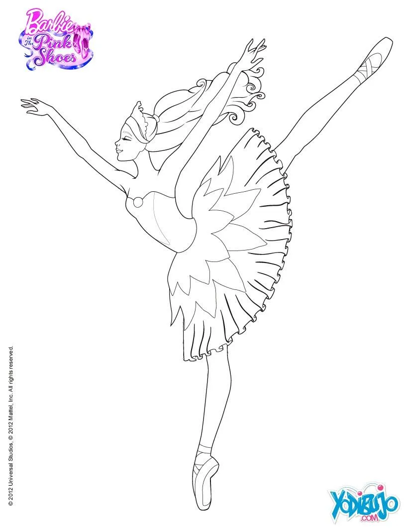 Dibujos de Barbie y las Zapatillas mágicas para colorear ... Dibujos de Barbie y las Zapatillas mágicas para colorear ...