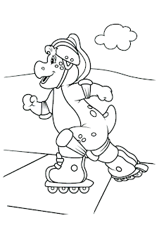 Dibujos de Barney para pintar y colorear