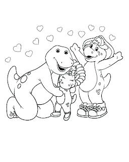 Dibujos de Barney para pintar y colorear: Dibujo para pintar y ... Dibujos de Barney para pintar y colorear: Dibujo para pintar y ...