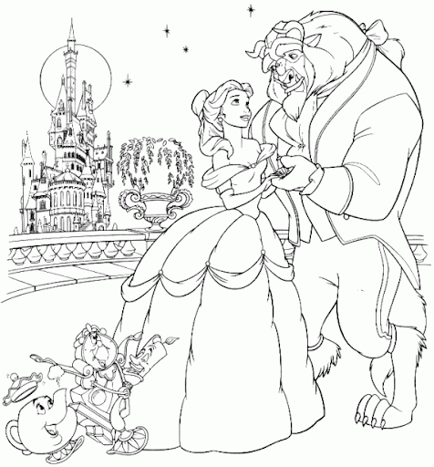 Dibujos la bella y la bestia | Manualidades Infantiles Dibujos la bella y la bestia | Manualidades Infantiles