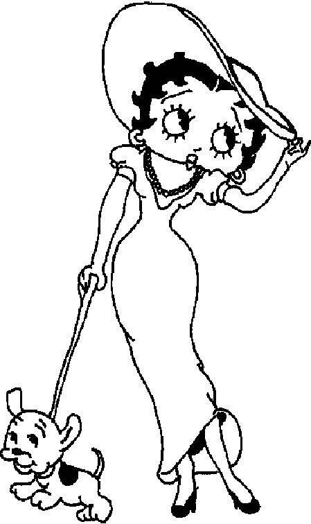 Dibujos de betty boop para imprimir - Imagui
