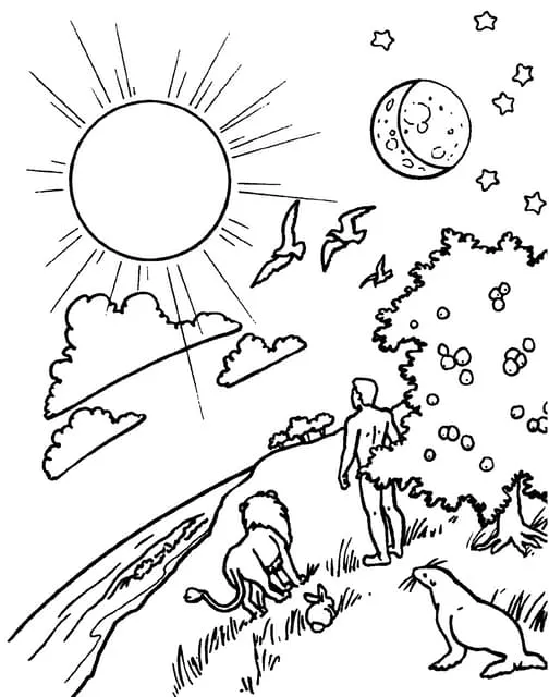 Dibujos de la biblia para colorear | PDF