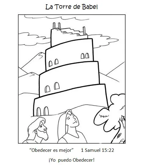 Dibujos biblicos para colorear de la torre de babel - Imagui Dibujos biblicos para colorear de la torre de babel - Imagui